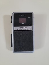 VINTAGE CRAIG CB TRANSCEIVER L-150 HANDHELD MICROPHONE NOT TESTED PARTS ONLY