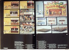 Preiser Catalogue (Cirque sujet décor modélisme) Allemagne 1985-86