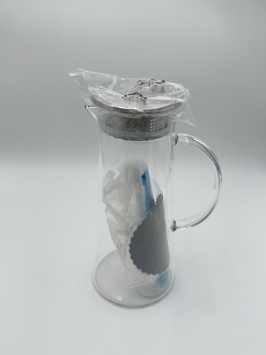 1.5 Liter Glaskaraffe,Wasserkaraffe,Karaffe Glasmit Deckel,Glaskanne - Bild 1 von 2