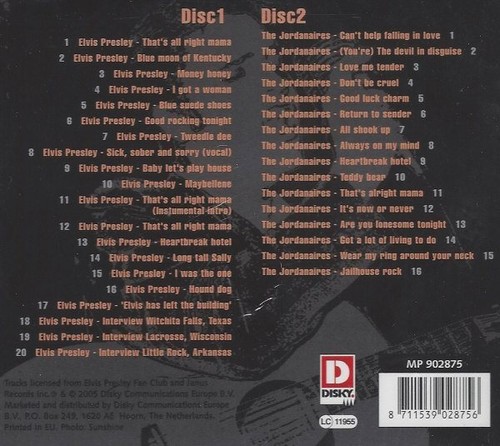 Elvis & The Jordanaires (sing The King) - All Shook Up - 2 CD-Box, 36 Tracks - Bild 2 von 2