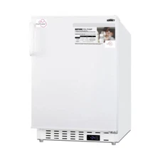 Summit ALFZ36MC 19.75" Undercounter Breast Milk Freezer, White, 2.68 cu. ft.