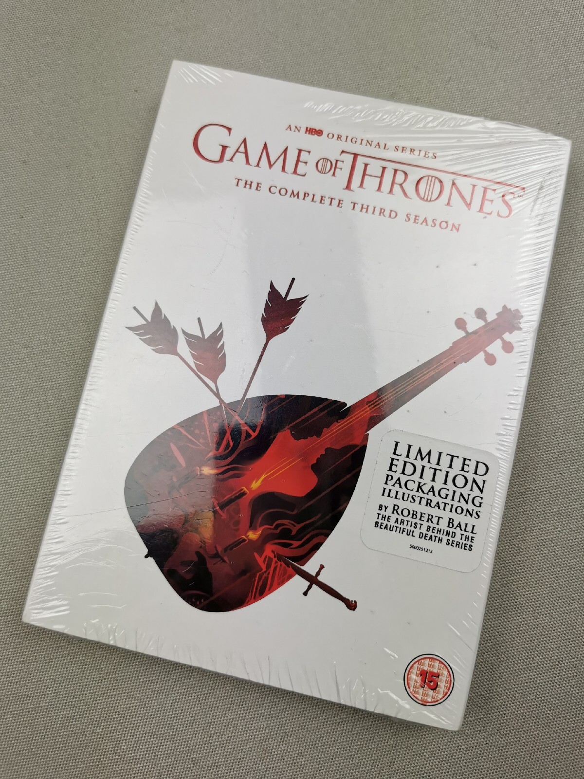 GAME OF THRONES Season 3 DVD Limited Edition With Illustrations By Robert Ball