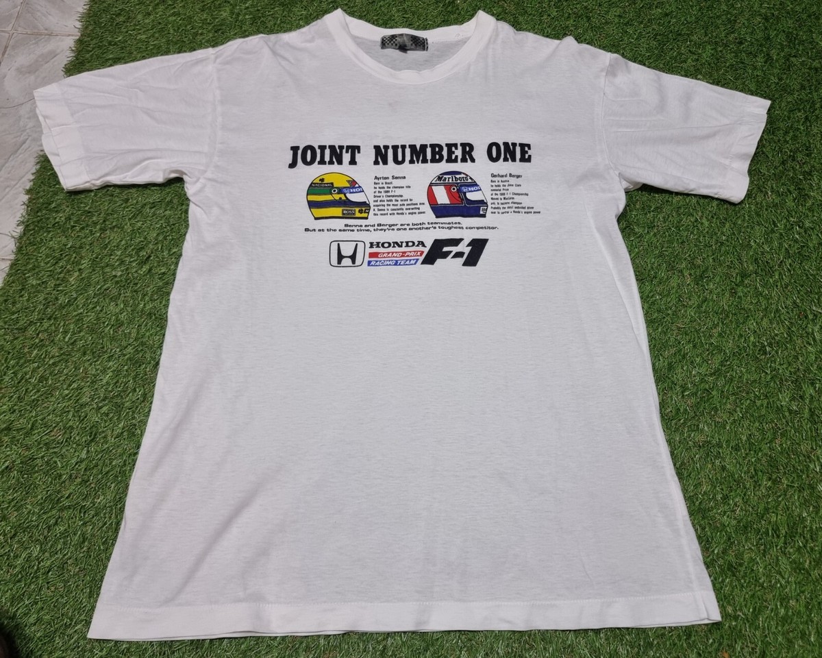 アイルトン・セナ Tシャツ マクラーレン ホンダ マルボロ 超希少品 F1 90sアイルトンセナ F-1 マクラーレン Tシャツ マルボロ MARLBORO