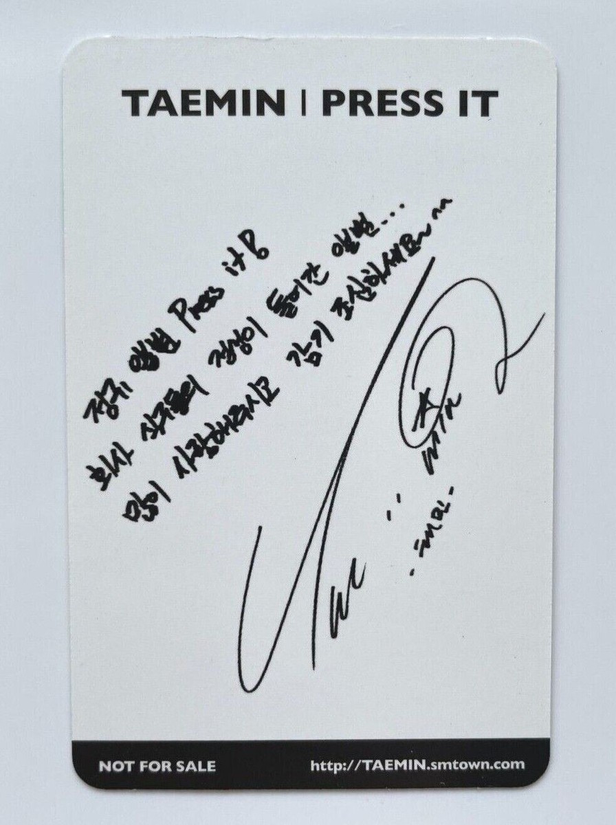 SHINee TAEMIN Press It [Navy A] 1st Full Album Korean ver. 2016 CD