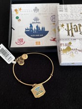 Alex  Ani Harry Potter Bangle Bracelet Quidditch Pitch Rafaelian Gold NEW