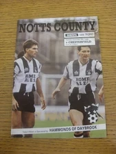 06/12/1988 Notts County v Chesterfield [Sherpa Van Trophy] (heavily marked on co