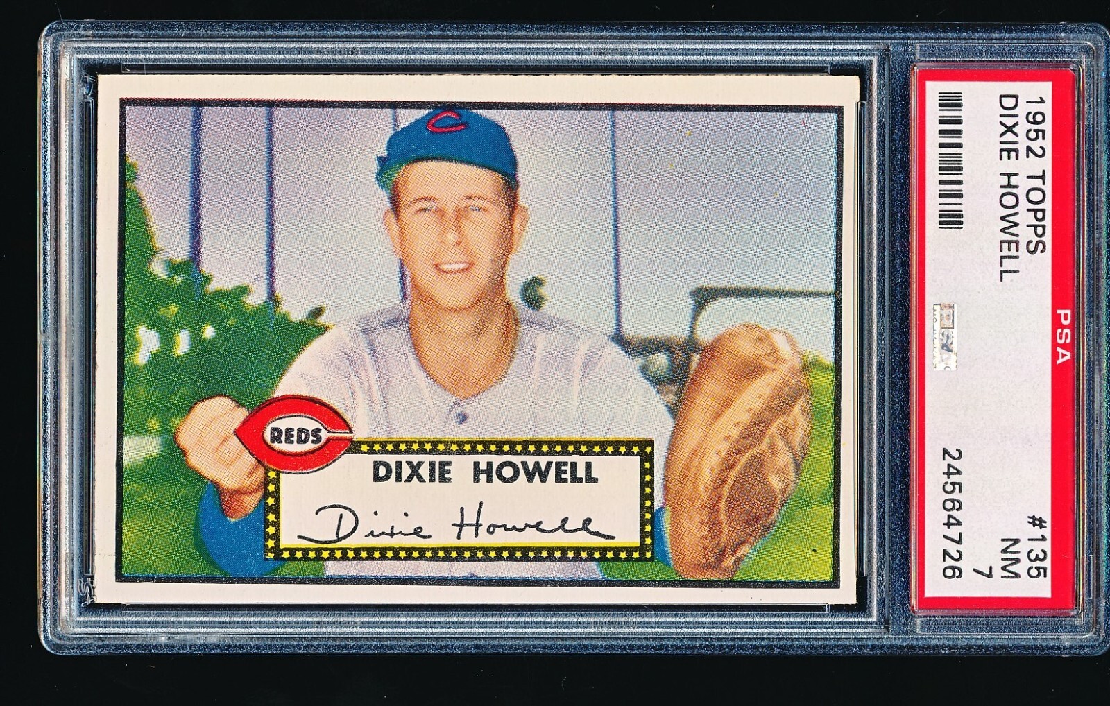 1952 Topps DIXIE HOWELL #135 PSA 7