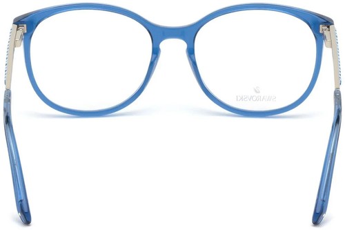 Swarovski SK5309 092 Blue Round Plastic Optical Eyeglasses Frame 52-16-140 RX 92 - Picture 3 of 4