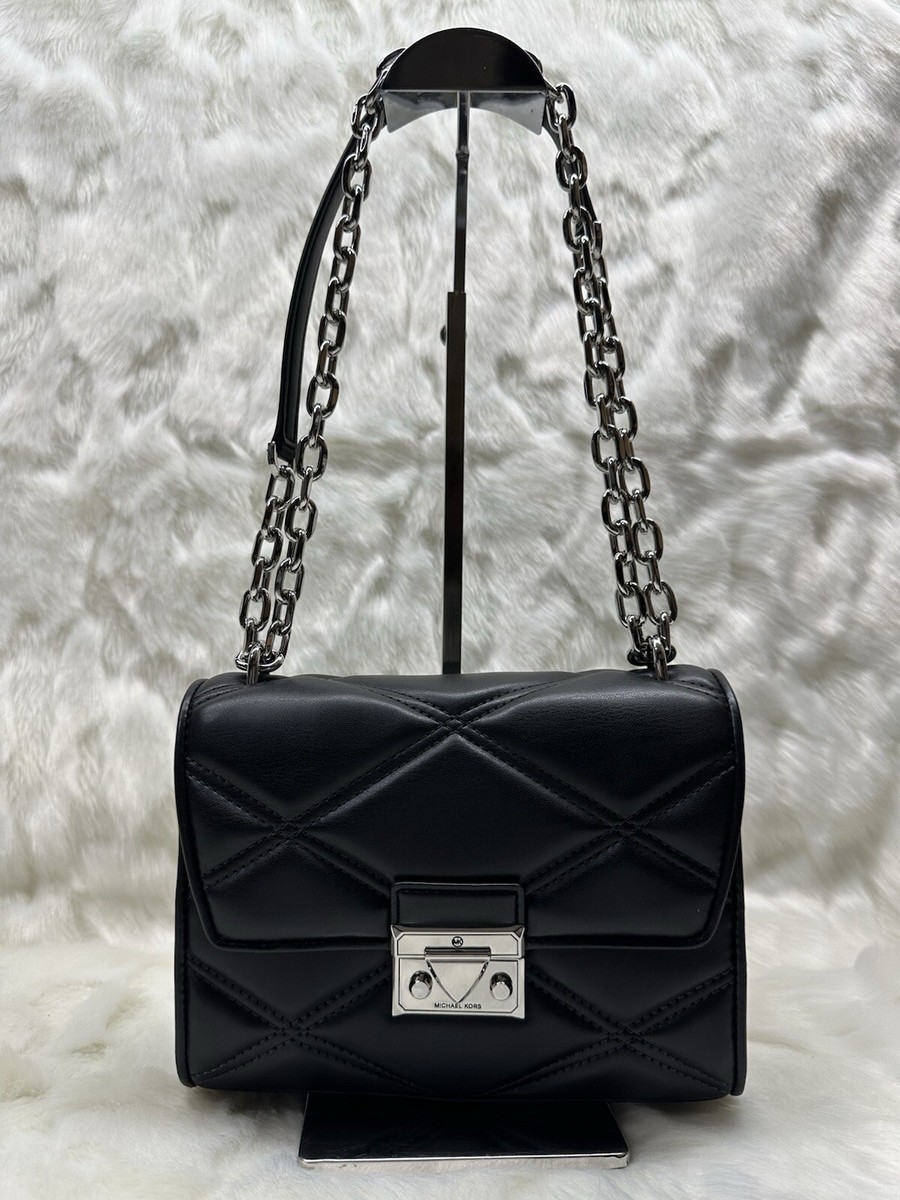 Michael Kors Serena Medium Flap Quilted Leather Shoulder Bag  display picture 3