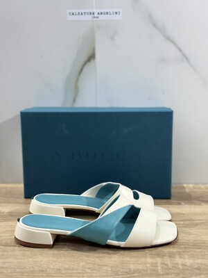 A.Bocca Sandale Damen Mules Türkis Luxus Frau Sandale A.Bocca 36