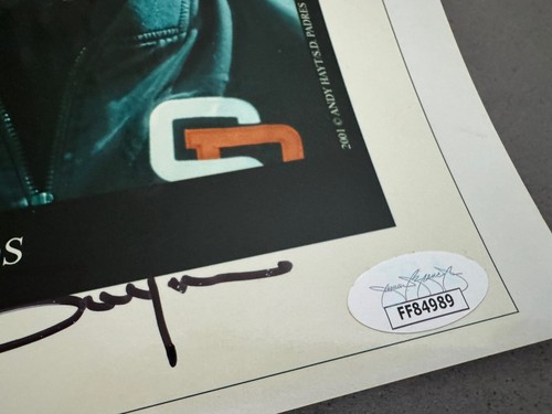 Barry Bonds & Tony Gwynn Autograph Photo Signed JSA Authenticated RARE - Picture 4 of 4