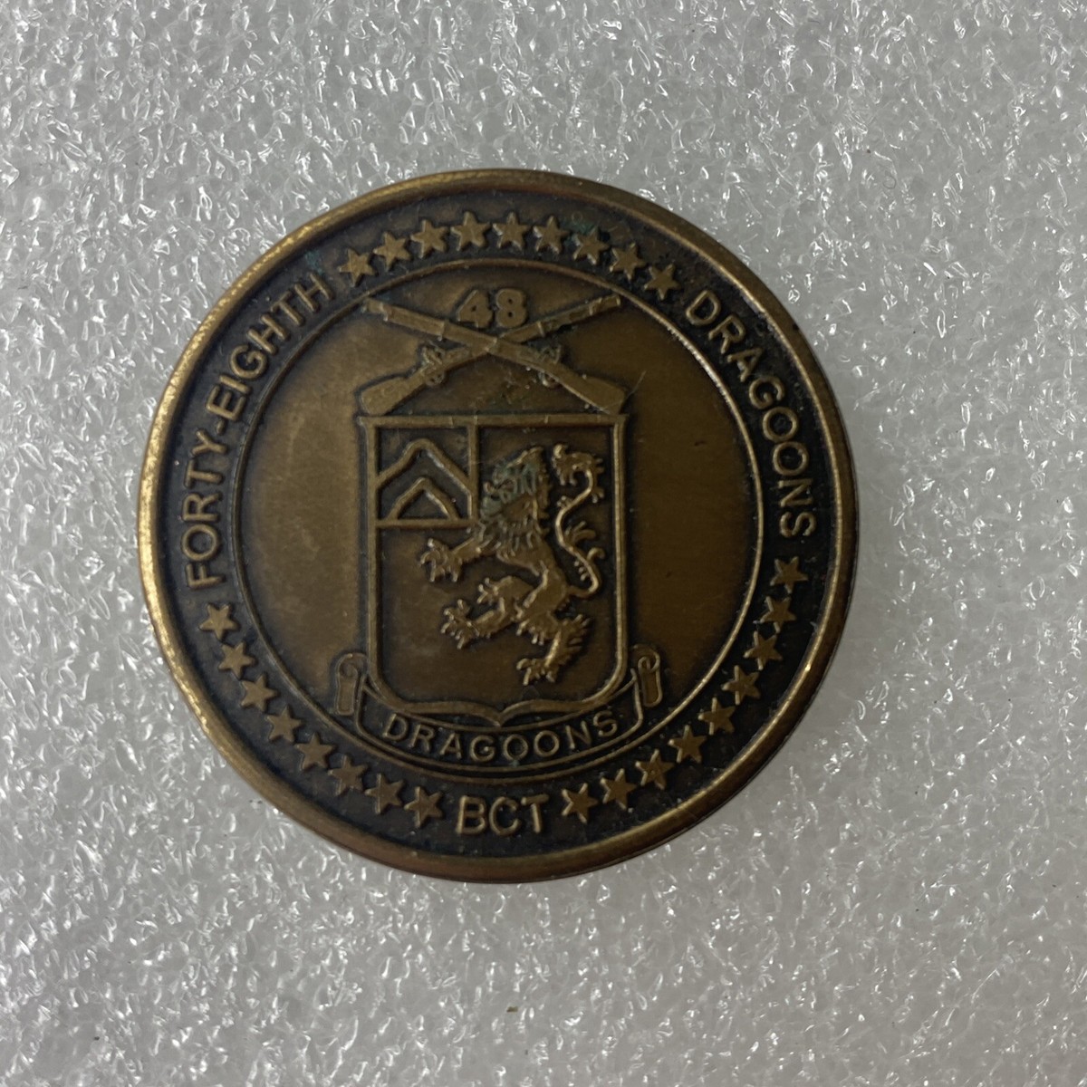 48th Forty Eighth Infantry Dragoons BCT Challenge Coin 1.5