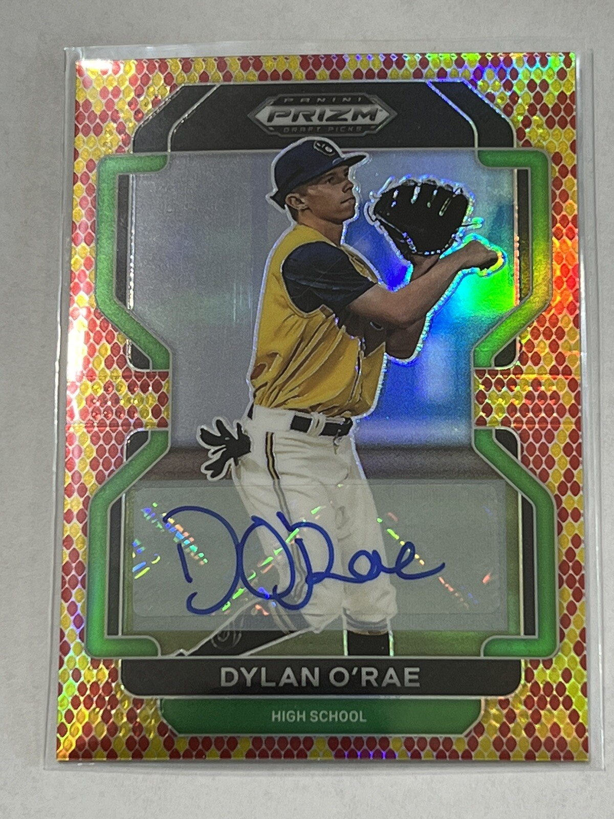 2022 Panini Prizm Draft Picks - Dylan O'Rae #PDP102 Snakeskin Prizm ...