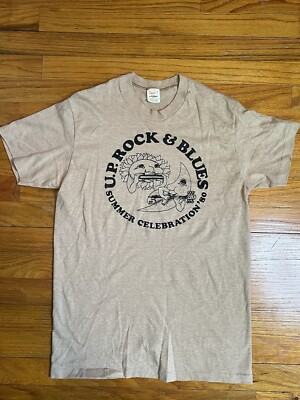 Vtg Single Stitch  T Shirt U.P. Rock And Blues Summer Celebration 1980 Large