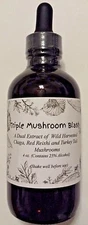 Triple Blast: Chaga, Reishi, Turkey Tail Mushroom Double Extract Tincture 4 oz