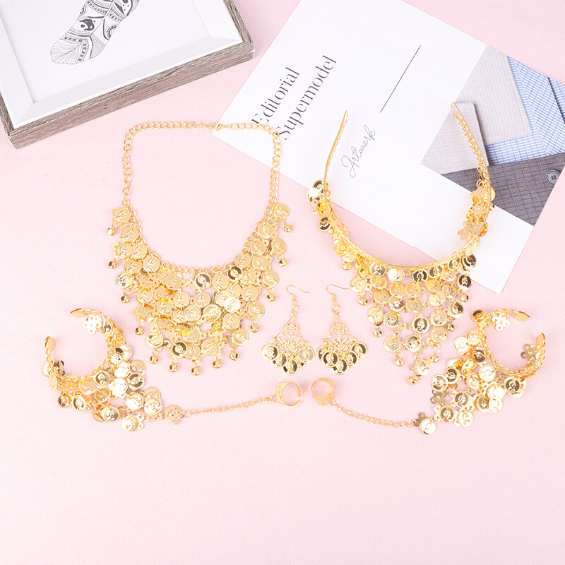 1Set Indian Dance Costume Accessories Stage Performance Belly Dance