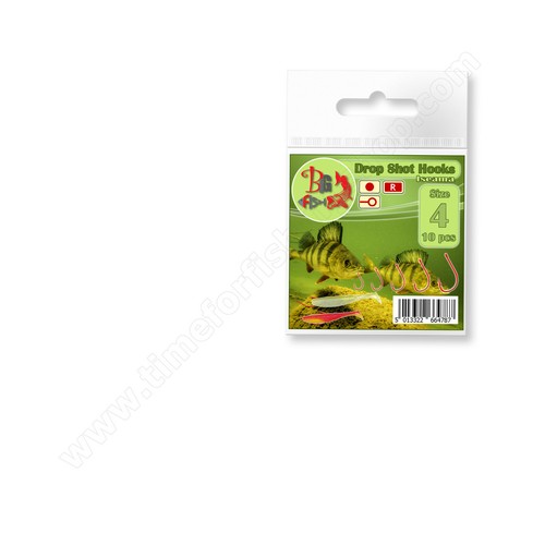 Drop Shot Hooks Wide Gap RED Perch Fishing Soft Lures Micro Fish Bait Rigs Kit - Picture 15 of 23