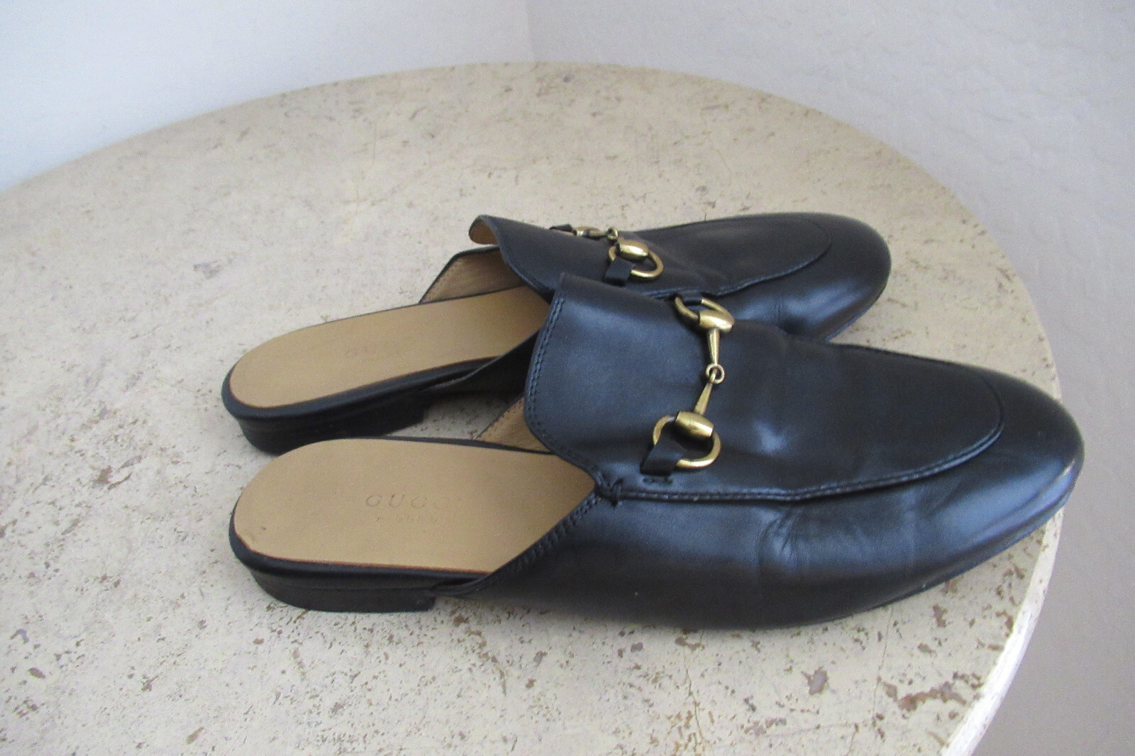 PANTOFOLA D’ORO Pantofola a cavallo in pelle gucci princetown nera taglia"37"et $850 affare!