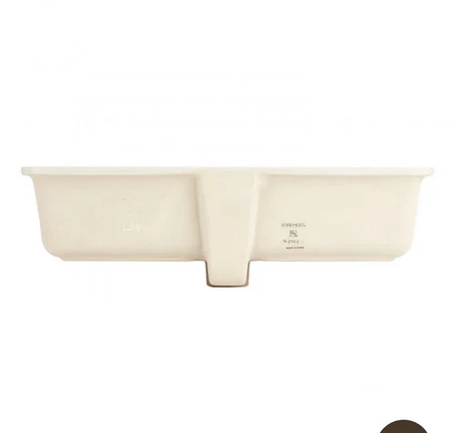 Signature Hardware Destin Rectangular 21”Porcelain Undercount Bathroom Sink - Picture 6 of 8