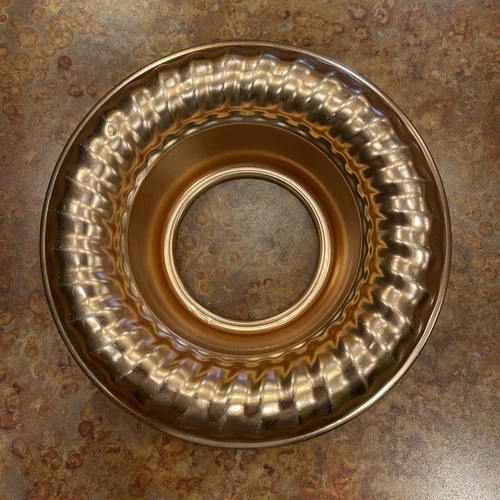 MIRRO Aluminum ~ Jello Mold ~ Bundt Pan ~ 6 Cup ~ 1.5 Qt. Round ~ Copper Mold