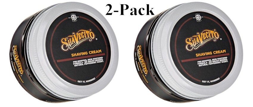Suavecito Shaving Cream 8oz 2-Pack (TWO 8oz Containers)
