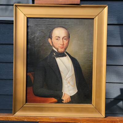 Amazing Portrait Of A Gentleman By Carl Andreas August Goos 1797-1855