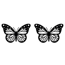 Butterfly Vinyl Decal Sticker Wings Cute Summer Spring Monarch Fall
