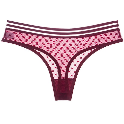 Sexy Ladies Cotton Mesh Transparent Panties Thongs String lingerie Fashion - Picture 12 of 20