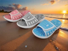 Women Air Balance Slide Sandals Beach 6-10 Blue Gray Pink  ABS8034W