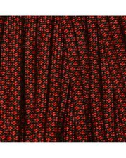550 Paracord Black w/Imperial Red Diamonds 100 FT USA MADE  SELLER