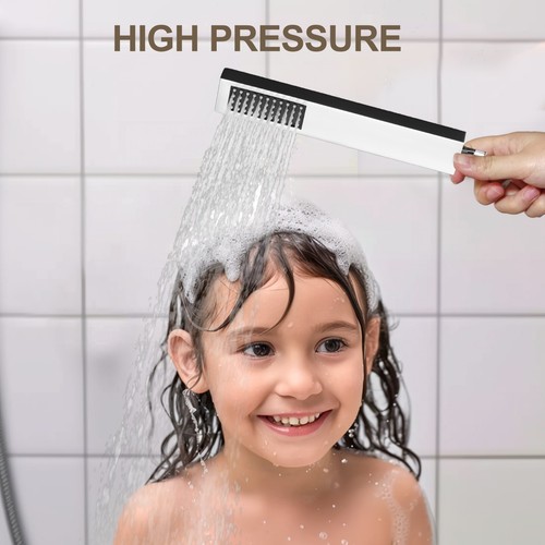 Luxury Wall Mount Rain Shower Head with 6 Shower Jet and LED 3-Spray Patterns - Picture 8 of 11