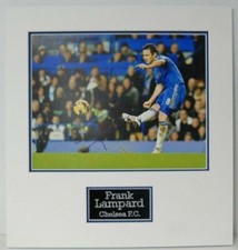 Frank Lampard Signed & Mounted 14X11 Autograph Chelsea 10X8 AFTAL COA