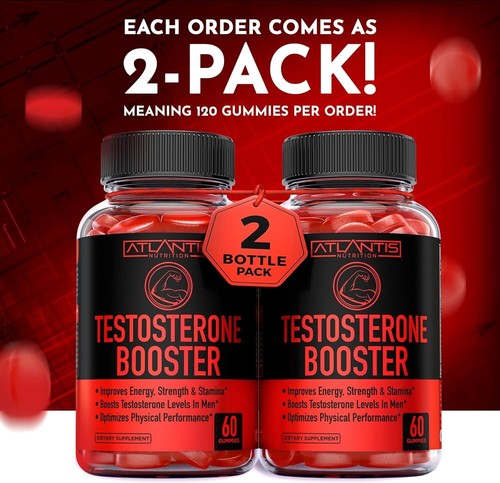 NEW***Testosterone Booster for Men Gummies - Enhances Strength & Stamina⭐️⭐️⭐️⭐️ - Picture 3 of 9