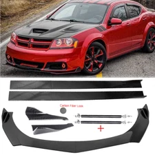 Front Bumper Lip Splitter Spoiler Rear Lip Strut Rod For Dodge Avenger Body