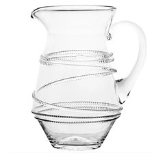 JULISKA CHLOE PITCHER CARAFE DECANTER CLEAR GLASS 46 FL OZ 9" NEW WITH DEFECT