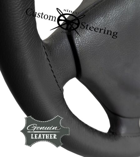 FITS LAND ROVER SERIES 3 1971-1985 BLACK ITALIAN LEATHER STEERING WHEEL COVER - Picture 7 of 12