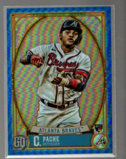 2021 Topps Gypsy Queen Chrome Box Toppers Blue Refr #124 Cristian Pache /99 