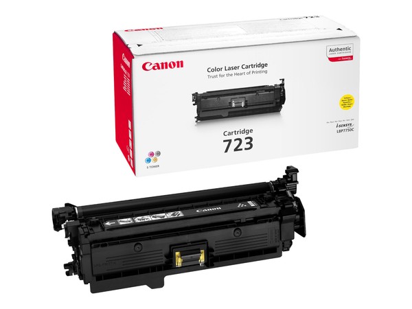 Original Canon 723 Y 2641B011 2641B002 Toner Gelb Lbp7750Cdn A-Ware-image