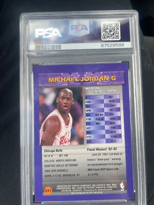 1994-95 TOPPS FINEST ジョーダン！！ 1994 Finest Michael Jordan Refractor w/Coating PSA 10 | eBay