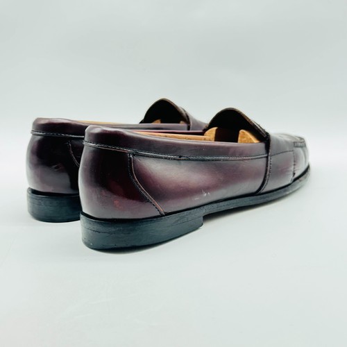Cole Haan Loafers Mens 9 Brown Burgundy Leather Penny Casual Vintage Shoes - Picture 9 of 12