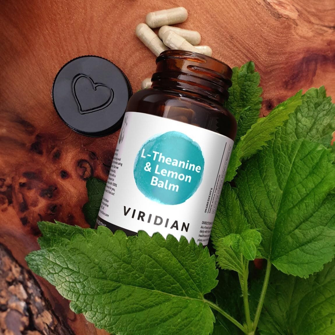 Viridian L-Theanine & Lemon Balm 90 Vegetarian Capsules Relaxation Support