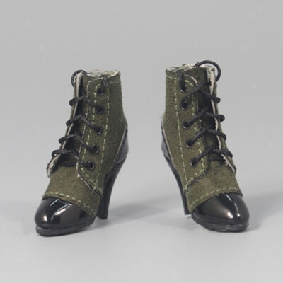 1/6 Schnürstiefeletten Mit Hohen Absätzen Für 12 ''   Phicen Action