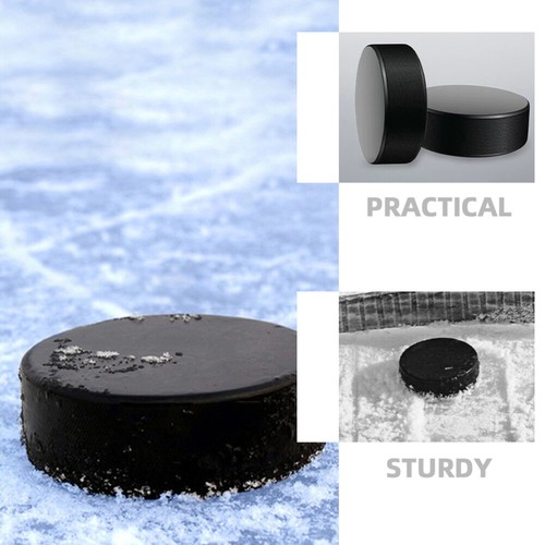 2 Stück Training Pucks schwarz Hockey Zubehör Kinderzubehör - Bild 4 von 12