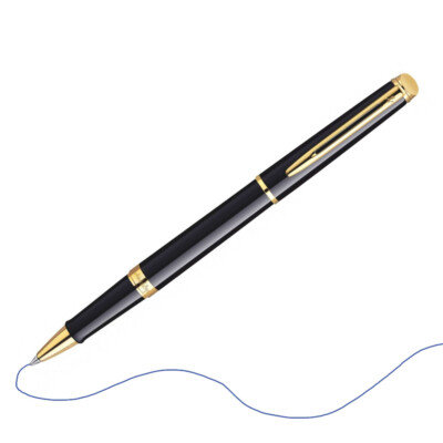 WATERMAN Rollerball Hemisphere mit goldfarbenen Zierteilen und Verschlusskappe