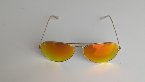 Ray-Ban Aviator Sunglasses RB3025 112/69 XXL 62mm Mirrors Gold Frame Winter Sale - Picture 6 of 11