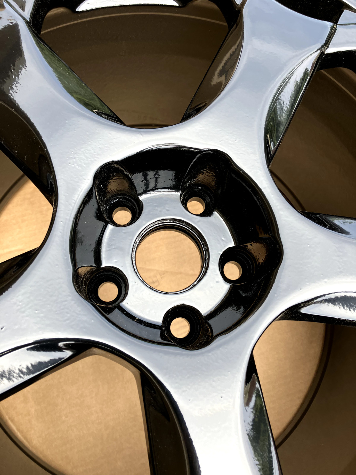 OEM Lamborghini Gallardo Rear Wheel CASSIOPEIA 19 Refinished Black 400601025A
