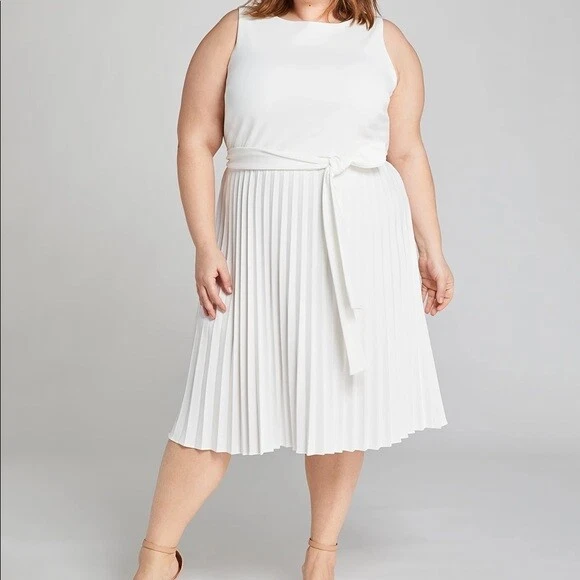 Lane bryant plus hotsell size white dresses