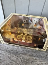 Vintage 1980 Steiff Teddy Bear Tea Party Set Limited Edition 3805 In Box