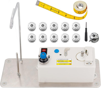 Bobbin Winder, Automatic Bobbin Winder for Sewing with 10PCS Metal Bobbins Suita