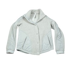 Lululemon Size 4 Wool Blend Sherpa Fleece Go Cozy Jacket Heathered Ceramic